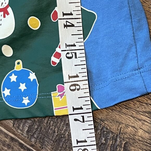 Mini Boden Bluebell Blue Christmas Tree Glow In The Dark Tee 6-7 - Picture 5 of 7